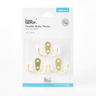 Frame Depot Hook With Screw 3 Pack Gold