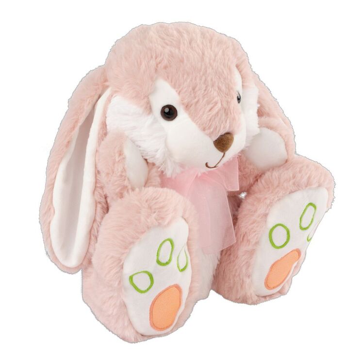 Hugfun 28cm Easter Plush Bunny With Bow
