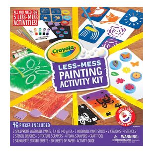 Crayola Less Mess Painting Activity Kit Multicoloured
