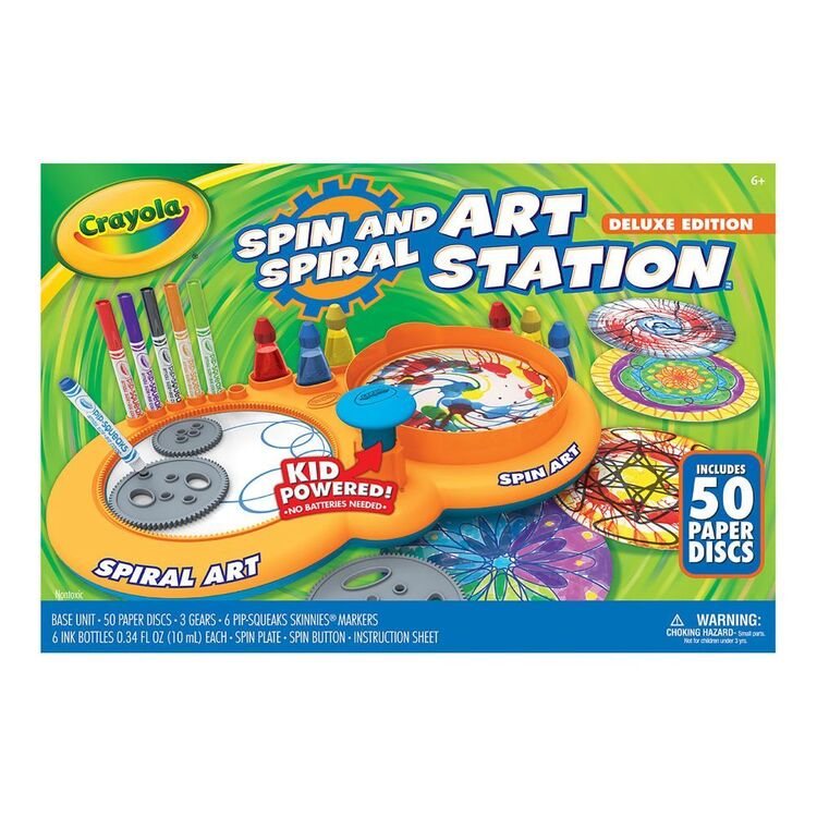 Crayola Spin & Spiral Deluxe Art Station Multicoloured