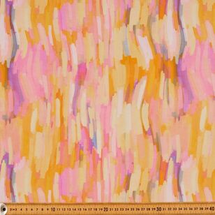 Paint Strokes Printed 148 cm EcoVero Viscose Elastane Jersey Fabric Multicoloured 148 cm