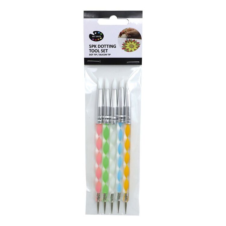 Art Saver Double Sided Silicon Tip Dotting Tool 5 Pack
