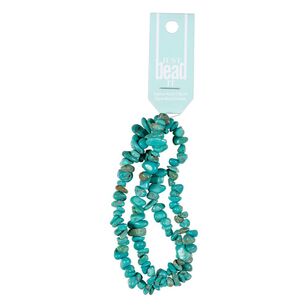 Just Bead It Stone Chips 5 - 8 mm Bead Strand Turquoise