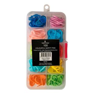Timber & Thread Safety Pin Box 100 Pack Multicoloured