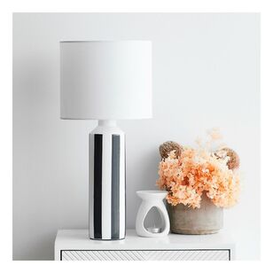 Cooper & Co Classic Stripe Table Lamp Black & White