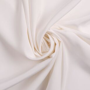 Plain 112 cm Roma Lining Fabric Blanc 112 cm