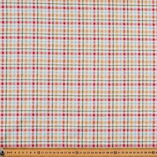 Checks Printed 150 cm Double Knit Fabric Multicoloured 150 cm