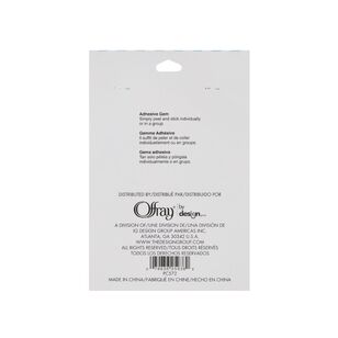Offray Adhesive Letters Pack of 44 Silver
