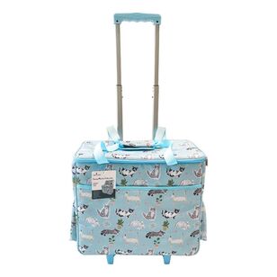 Timber & Thread Cats Sewing Trolley  Blue