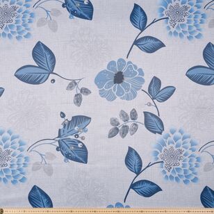 Gummerson Freya Triple Weave Curtain Fabric BLUE 150 cm