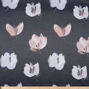 Gummerson Tamara Triple Weave Curtain Fabric Charcoal 150 cm