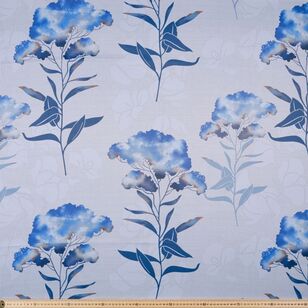 Gummerson Eliza Triple Weave Curtain Fabric BLUE 150 cm