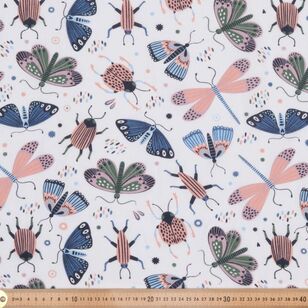 Bugs Buzz 120 cm Multipurpose Cotton Fabric Multicoloured 120 cm
