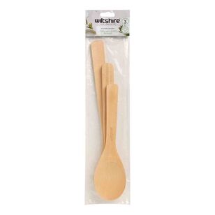 Wiltshire Classic Wooden Spoons Set 3 Piece Natural