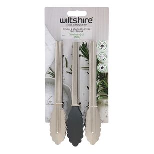 Wiltshire Classic Tongs Mini Set Of 3 Silver 18 cm