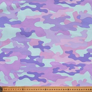 Pink Camouflage Printed 112 cm Montreaux Drill Fabric Pink 112 cm