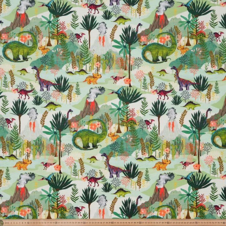 Katherine Quinn Dinosaur Life 150 cm Cotton Fabric