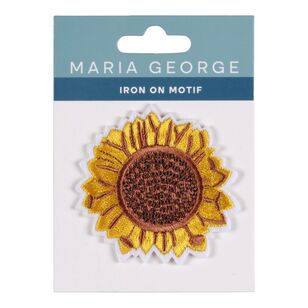 Maria George Sunflower Iron On Motif Yellow