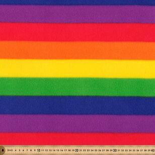 Rainbow Stripe 148 cm Peak Polar Fleece Multicoloured 148 cm