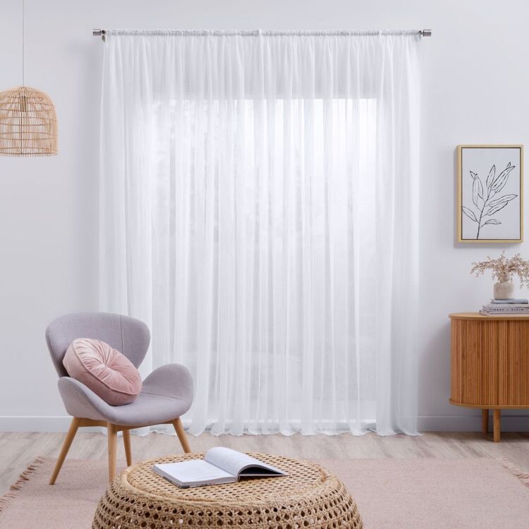 Curtains Sheer White
