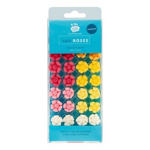 Creative Kitchen Iced Mini Roses 32 Pack Multicoloured
