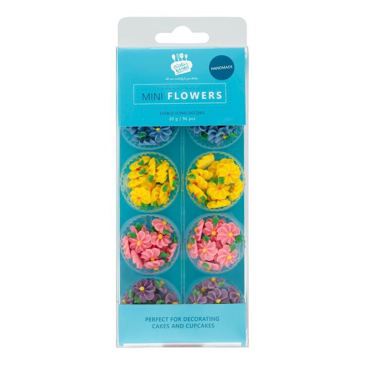 Creative Kitchen Iced Mini Flowers 96 Pack