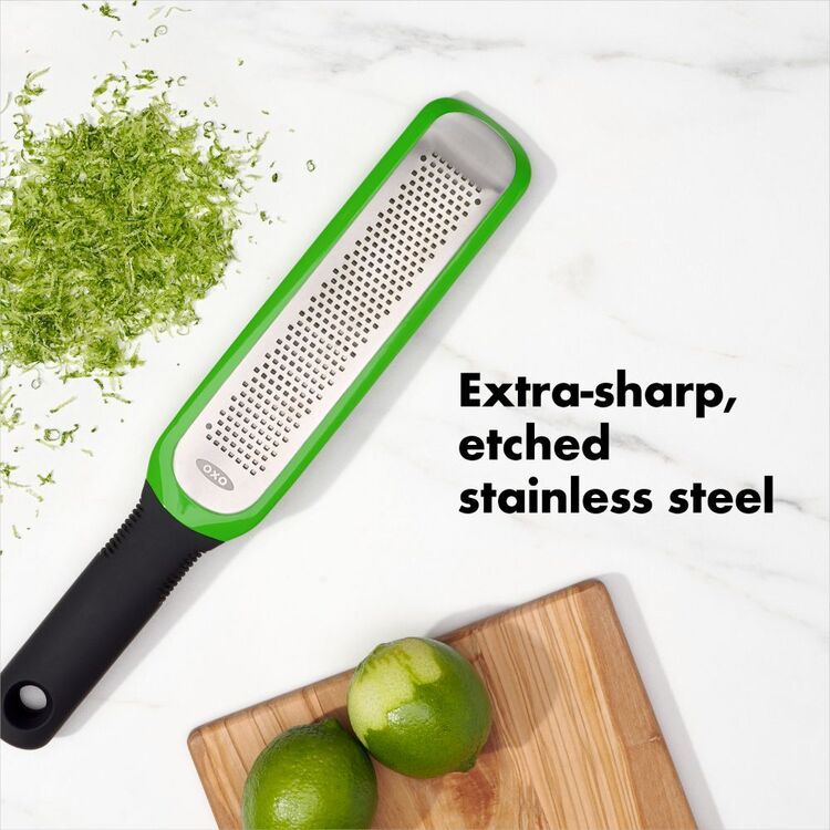 OXO Softworks Etched Zester Grater Green