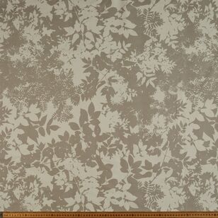 Shadow Leaves 3 Pass 120 cm Blockout Curtain Fabric Taupe 120 cm