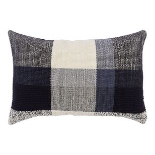 KOO Chester Yarn Dyed Woven Cushion Black 40 x 60 cm