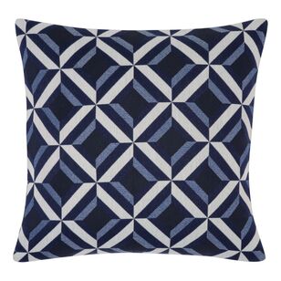 KOO George Geo Jacquard Cushion Cover Blue & White 45 x 45 cm