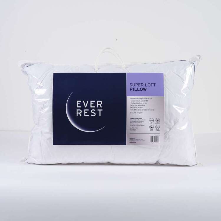 Ever Rest Super Loft Pillow White Standard