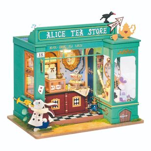 Robotime Rolife Alice's Tea Store DIY Mini House Kit Natural