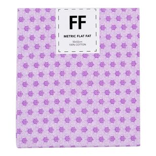 Nana Mae Tiles Cotton Flat Fat Purple 50 x 52 cm