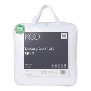KOO Luxury Comfort Quilt White Super King