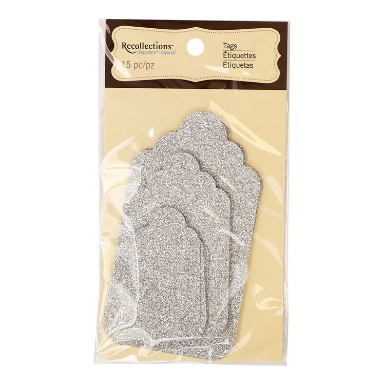 Recollections Glitter Gift Tag 15 Pack