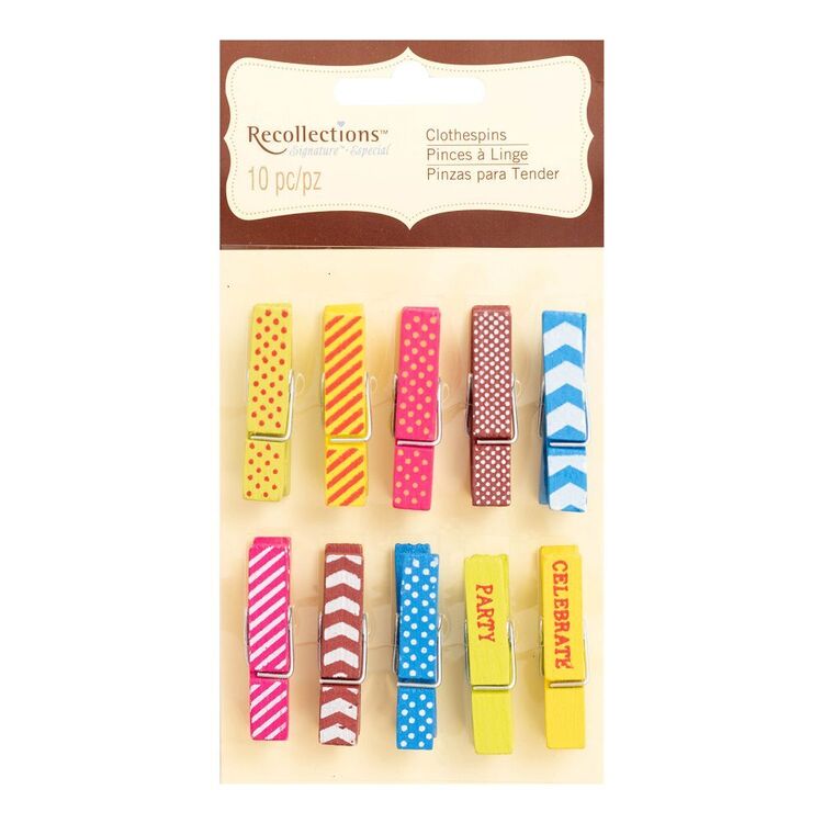 Recollections Mini Clothes Pins 10 Pack