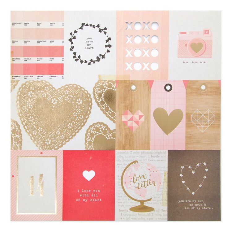 Recollections Love Cards Loose Paper