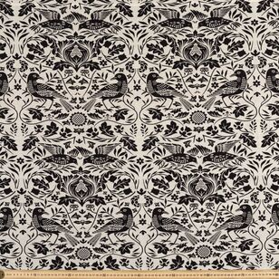 Montague 140 cm Tapestry Fabric Black 140 cm