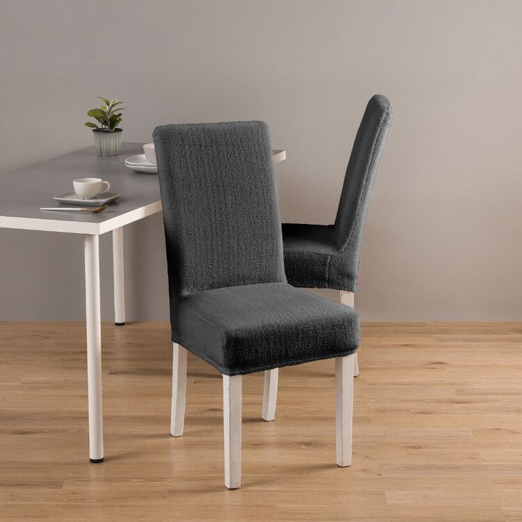 KOO Teddy Dining Chair Cover Charcoal