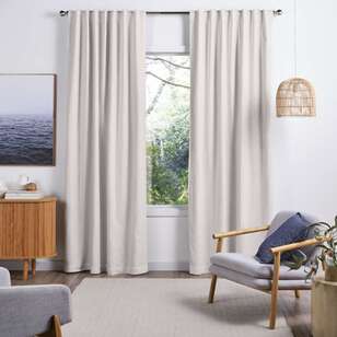 KOO Loft Linen Blend Concealed Tab Top Curtains Linen 140 x 250 cm