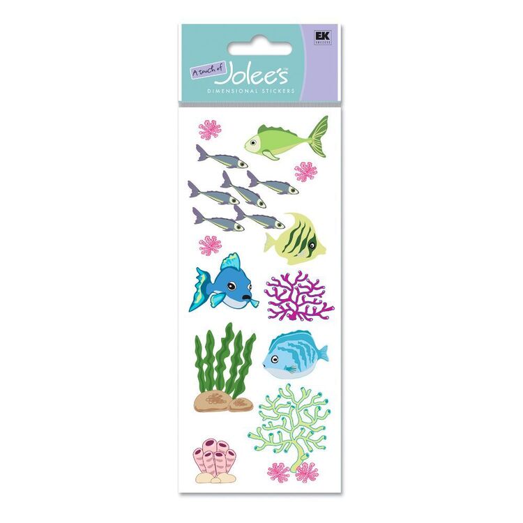 American Crafts Jolee's Boutique Fish & Coral 3D Stickers