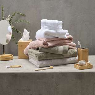 KOO Bamboo Cotton Towel Collection White