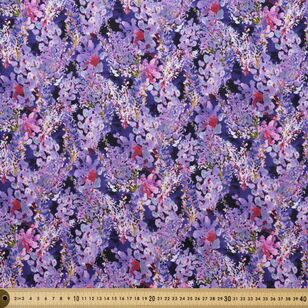 Zahara Wildflowers Printed 112 cm Cotton Fabric Multicoloured 112 cm