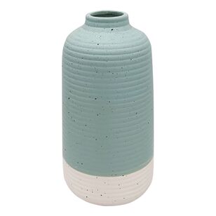Ombre Home Harriet Large Ribbed Vase Green 13 x 13 x 25 cm