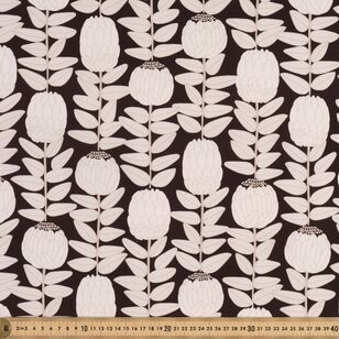 Jocelyn Proust Perfect Protea 150 cm Multipurpose Cotton Fabric Black 150 cm