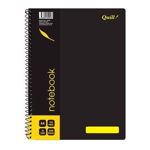Quill Q Series Notebook Black A4