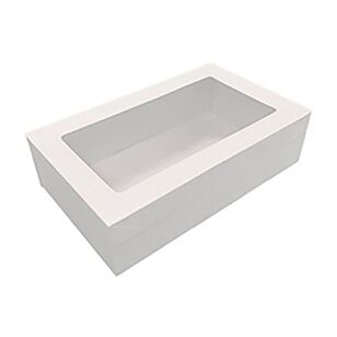 Alpen Extra Small Rectangle Catering Tray With Lid Natural White