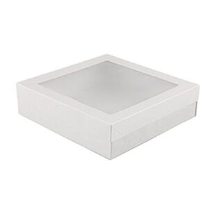 Alpen Small Square Catering Tray With Lid White Small
