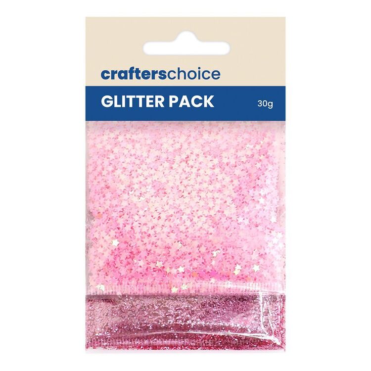 Crafter's Choice Mixed Glitter & Scatter Set Pink