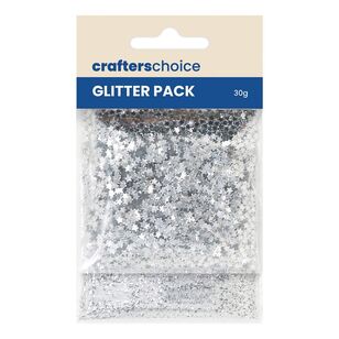 Crafter's Choice Mixed Glitter & Scatter Set Silver